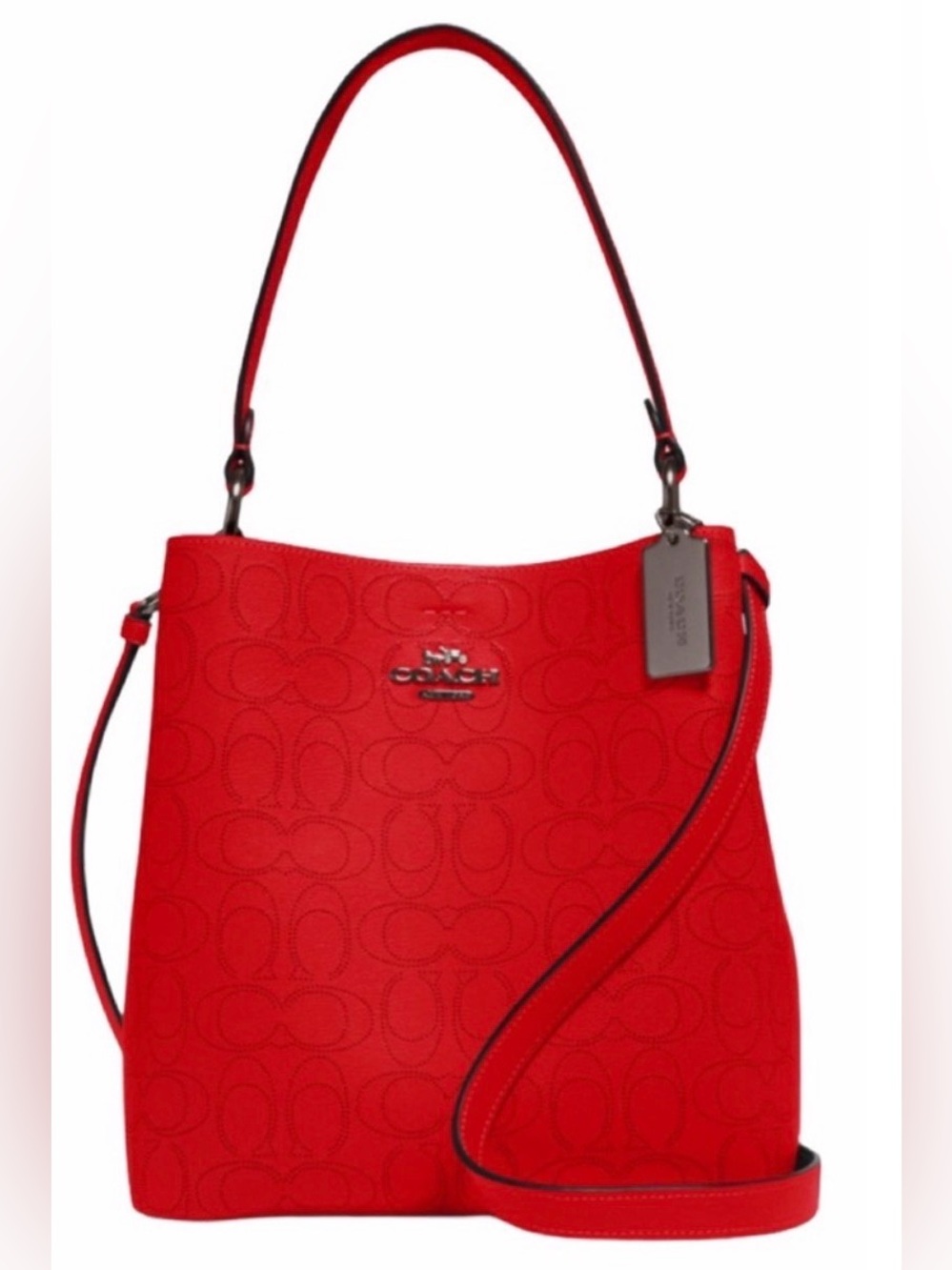 Coach Signature perforated  Shoulder Bag